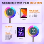 Xria Q1V-Z Portable iPad Photo Booth Machine with RGB Light & Stand - Image 4